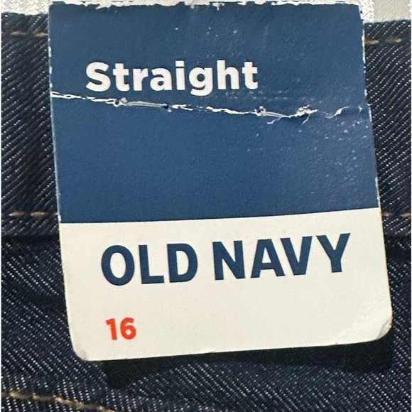 Old Navy Wow Straight Non-Stretch Jeans Medium Dark Wash Boys, NWT - Picture 6 of 12